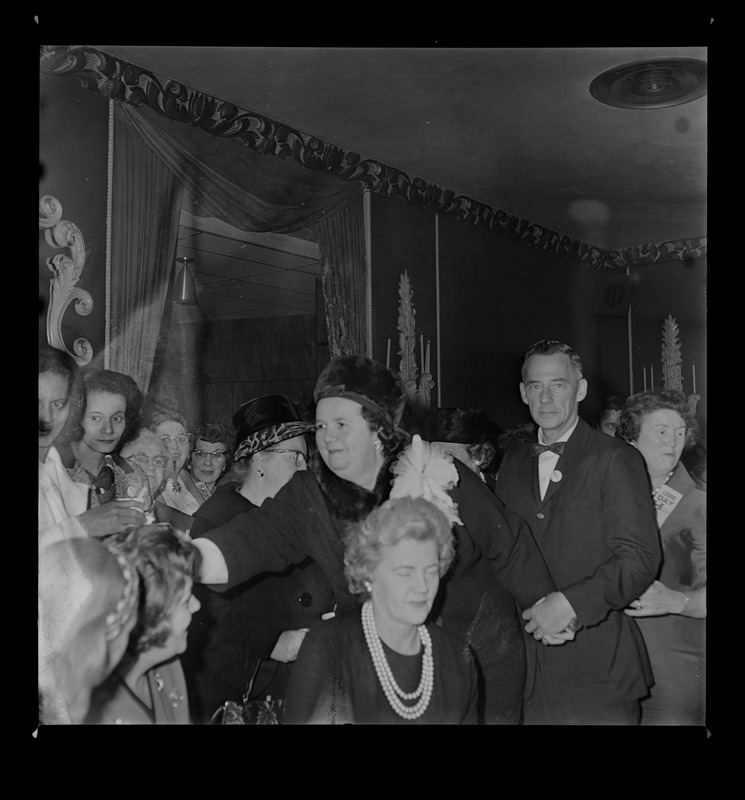 Louise Day Hicks and John Hicks at victory party following School ...