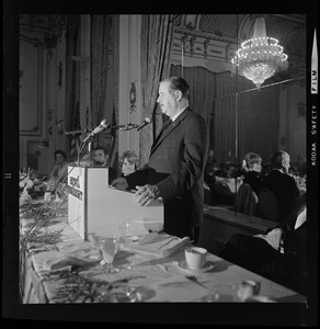 Senator Hugh Scott of Pennsylvania addressing dinner honoring Congresswoman Margaret Heckler