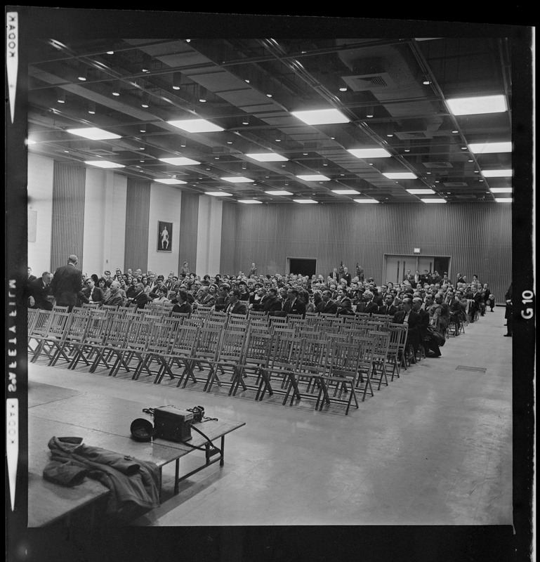 Audience at the War Memorial Auditorium for a preview of 