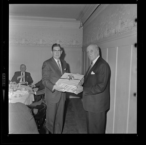 Mark Francis Collins and Harold G. Kern at party for Kern