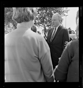 Mayor John F. Collins at annual Golden Agers picnic at Castle Island