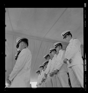 Tufts Naval ROTC graduates at commissioning ceremony aboard Old Ironsides