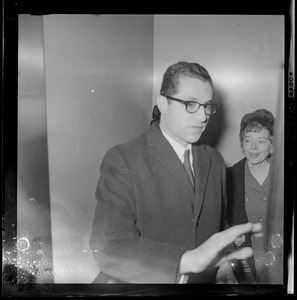 Unidentified man, possibly in Federal Building in Boston