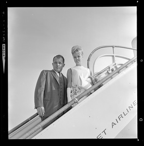 Lee Bailey and wife Froma en route to Cleveland