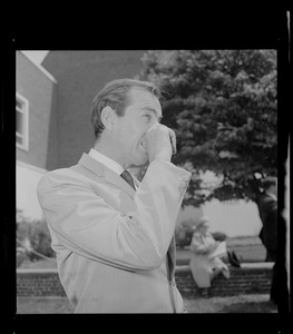 Dr. Christiaan Barnard during symposium at Boston Museum of Science