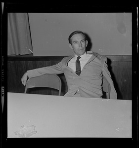Dr. Christiaan Barnard during symposium at Boston Museum of Science