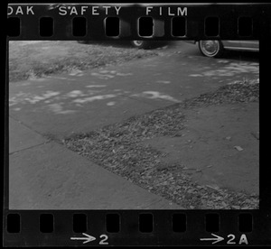 Sidewalk, possibly outside English High School