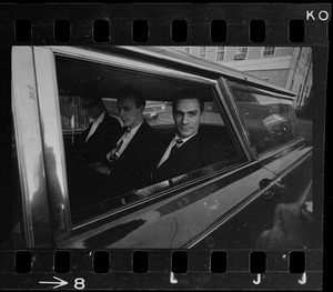 Unidentified men in car outside Middlesex Superior Court