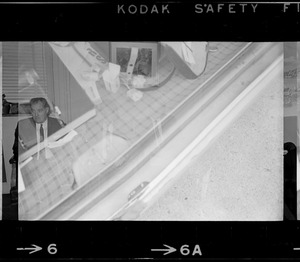 Double exposure view of unidentified man