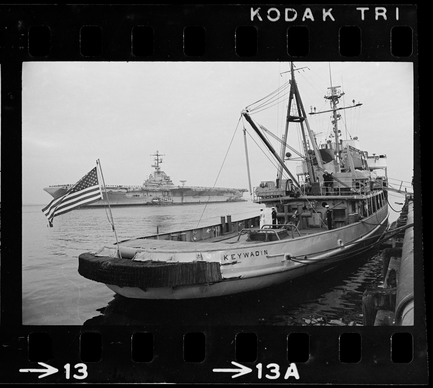 USS Wasp, prime Gemini 12 recovery ship, steamed into Boston Friday carrying a very special cargo--the GT-12 capsule