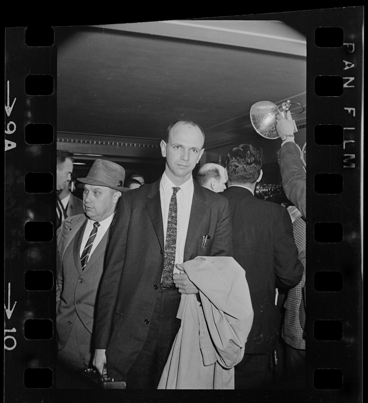 Dr. Ames Robey outside Massachusetts Supreme Court chambers after hearing about the Boston Strangler