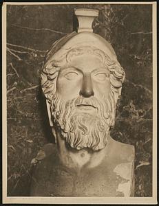 Art Grec - buste de miltiade. Sculpture de Louvre.