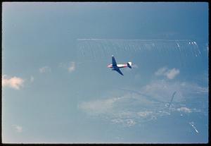 Flying airplane