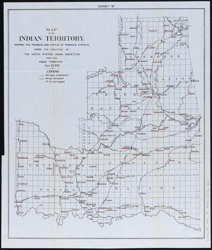 Map of the Indian Territory
