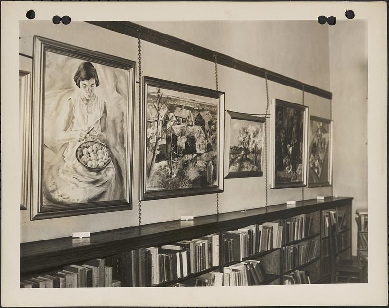 Lexington exhibition, corner of exhibit at Cary Memorial Library