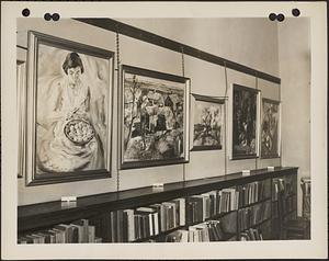 Lexington exhibition, corner of exhibit at Cary Memorial Library, Lexington