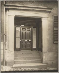 Boston, house at 92 Mt. Vernon Street, Boston, exterior, doorway