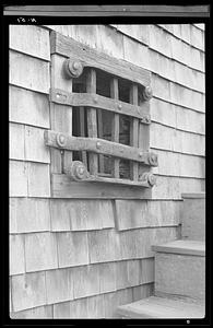 Old Jail barred window (exterior), Nantucket