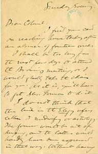 Handwritten letter from William James Rolfe, undated