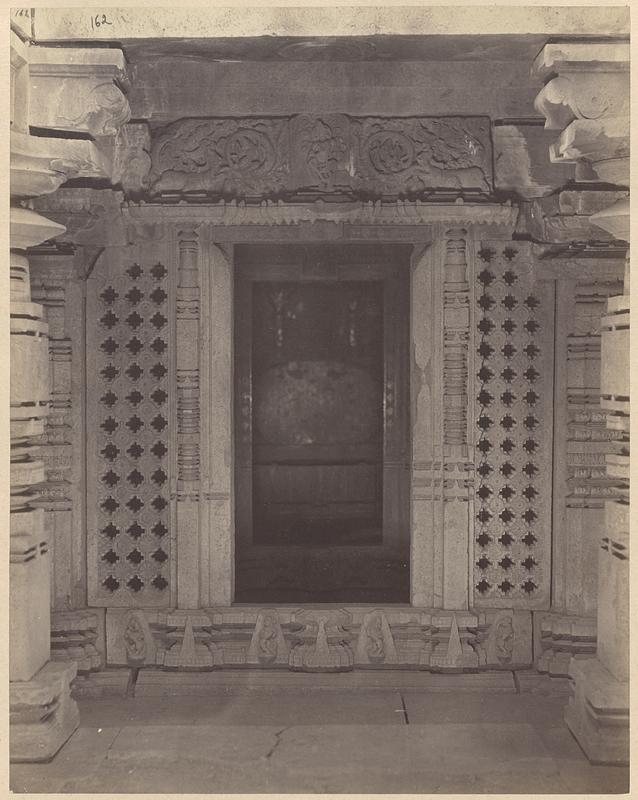 Jaina temple, No. 2 [i.e. Kamal Basadi], inner door to shrine