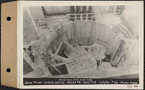 Contract No. 19, Dam and Substructure of Ware River Intake Works at Shaft 8, Wachusett-Coldbrook Tunnel, Barre, Ware River Intake Works, Shaft 8, Barre, Mass., Nov. 3, 1930