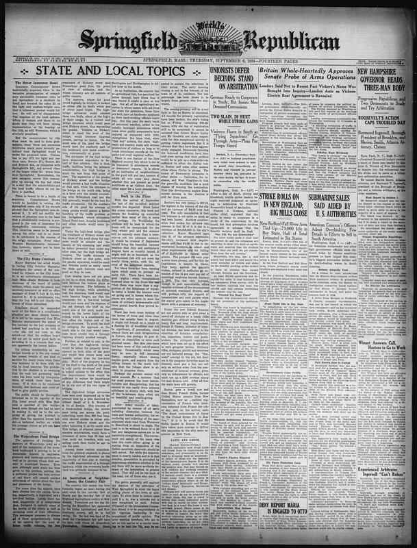 Springfield Weekly Republican - Digital Commonwealth