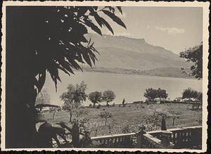 The view from the Koussevitzkys' house and property in Charpignat overlooking the Lac du Bourget, France