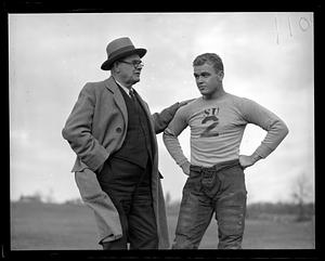 Pop Warner and Standford University football captain Harry Hillman