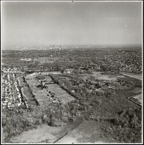 Aerial photograph of West Roxbury, Boston
