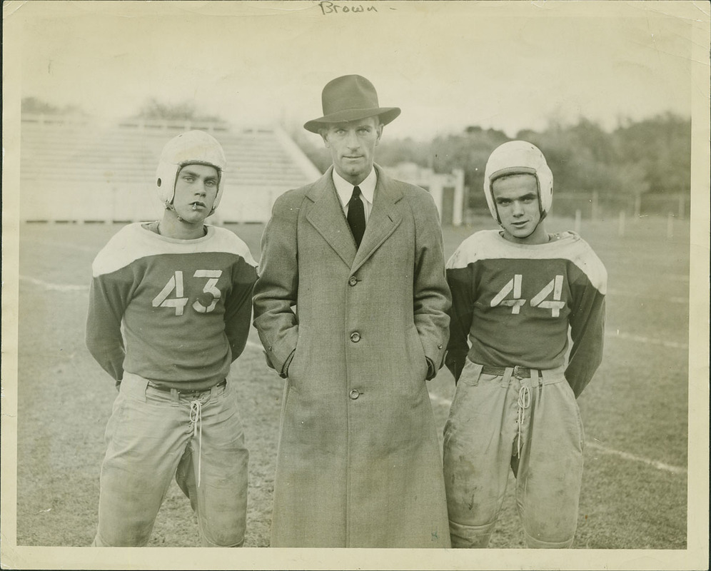 Football Captains & Coach. Digital Commonwealth