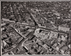Aerial view of Coolidge Corner