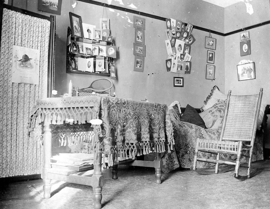 Edith Hyde Fay's Dormitory room c. 1901-1905