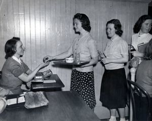 May Hall lunch room, 1940
