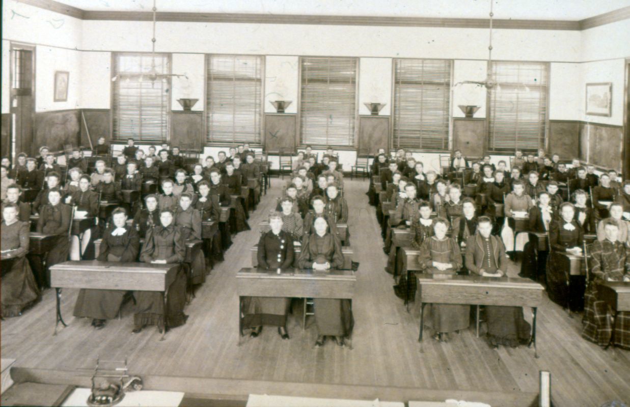 A Lecture Room in May Hall c.1880