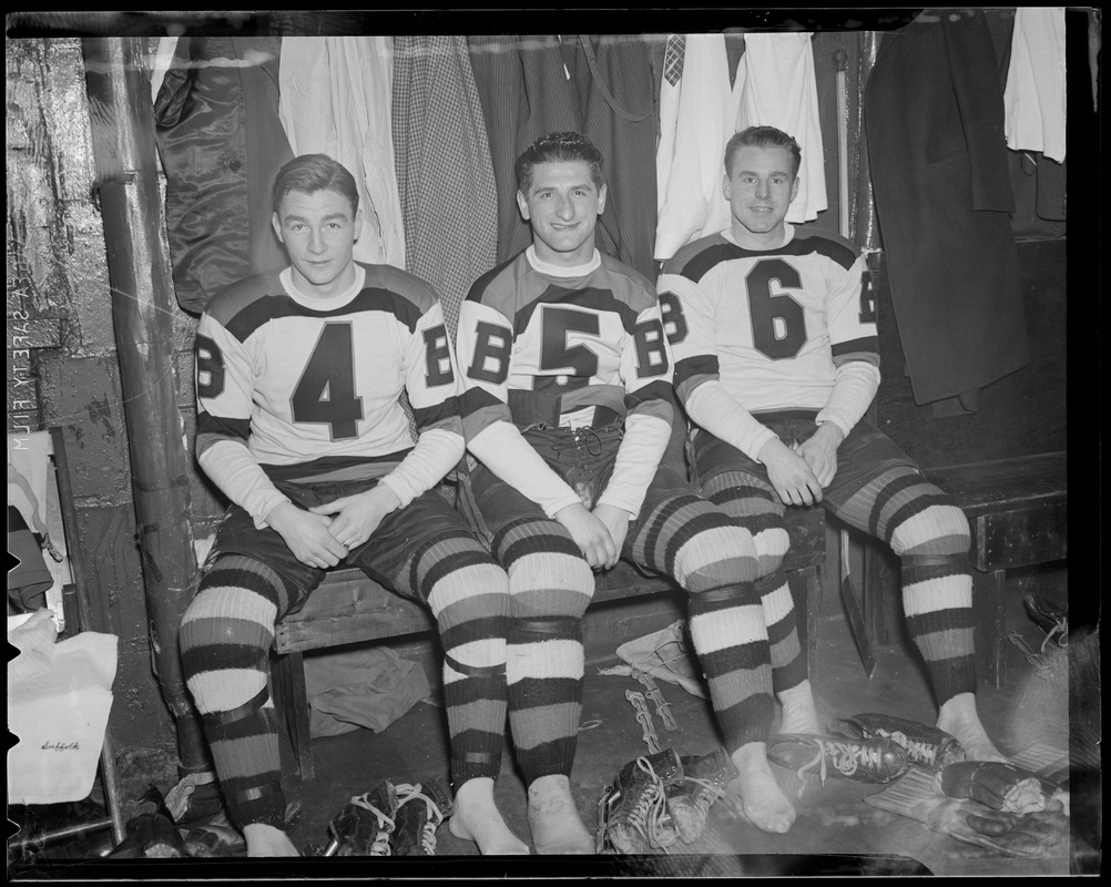 Bruins players, Reardon, Shewchuk, Hamill