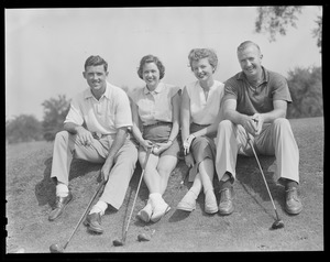 Hockey stars and intended wives at Weston golf