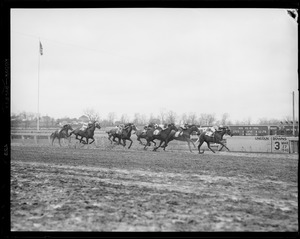 Horse race at Lincoln Downs, Rhode Island