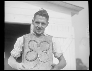 Horse shoes formed into a clover leaf at Rockingham in New Hampshire