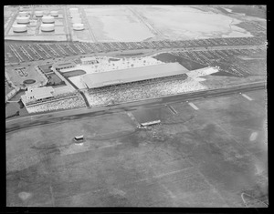 Airplane view of Suffolk Downs