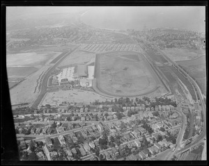 Airplane view of Suffolk Downs