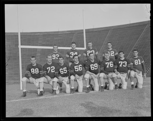 Dartmouth varsity poses for the press before game with Harvard