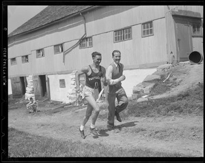 Les Pawson, Pawtucket, R.I. Boston Marathon winner