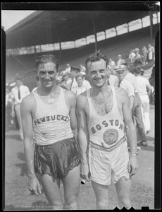 Runners, left C. Pawson, right J. Kelley