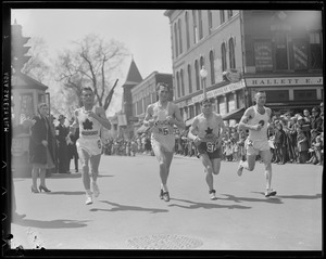 Cote, Pawson, Kelley and unidentified runner