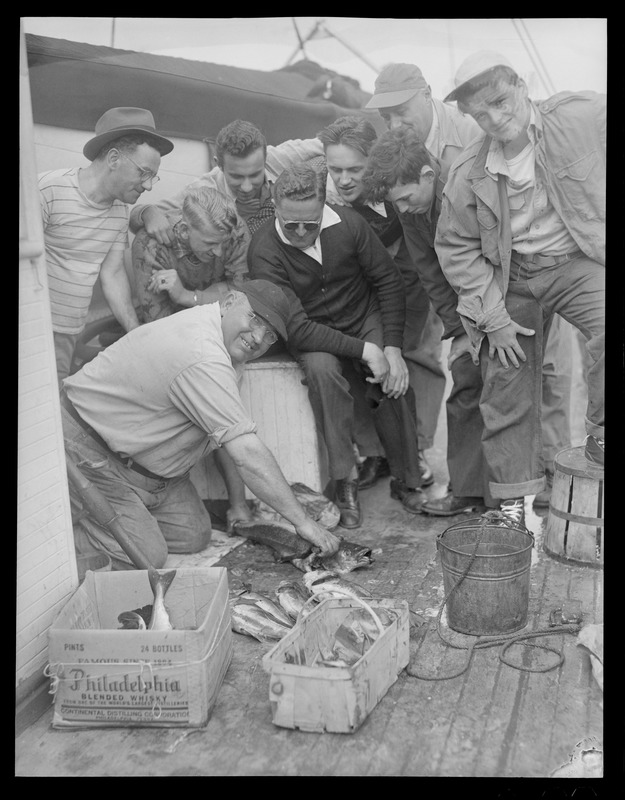 Leslie Jones on fishing trips aboard the SS Lois H. Corkum