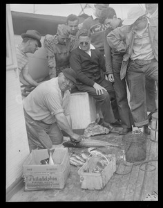 Leslie Jones on fishing trips aboard the SS Lois H. Corkum