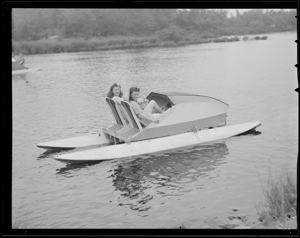 Paddleboats at Norumbega Park, Newton