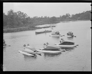 Paddleboats at Norumbega Park, Newton