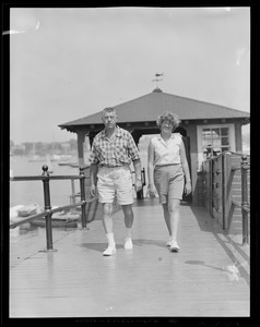 Couple at yacht club