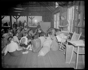 Meeting at a nautical camp